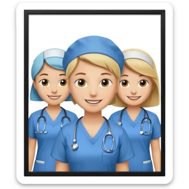 classroom with nurses sticker