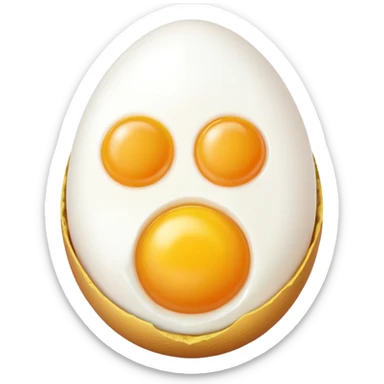 cooked eggs sticker