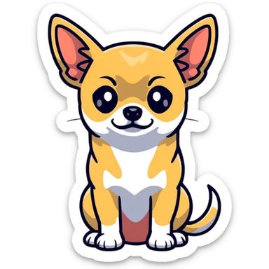 disappointed chihuahua sticker