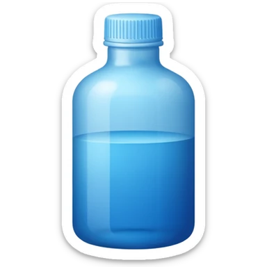 medical grade bottle of dye sticker