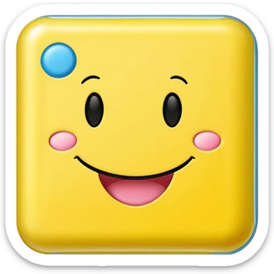 Smiley Chewing gum sticker