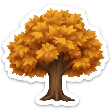 fall tree sticker