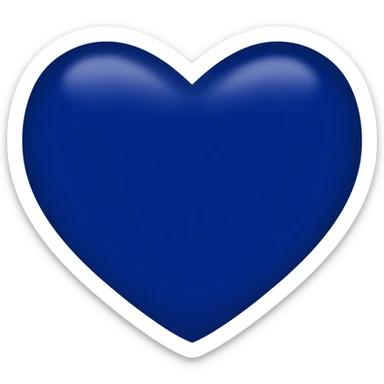 I said love sign in navy rich royal blue shade sticker