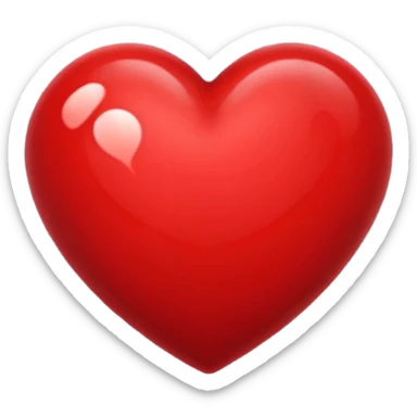 dark red heart sticker