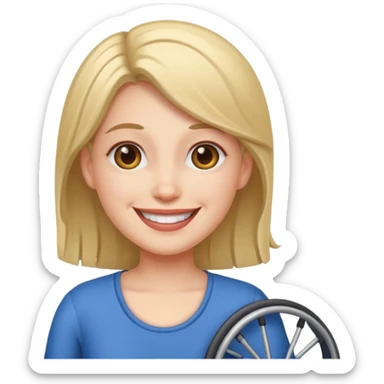 disabled woman sticker