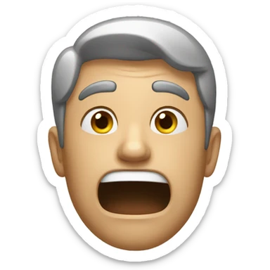 a man shocked sticker