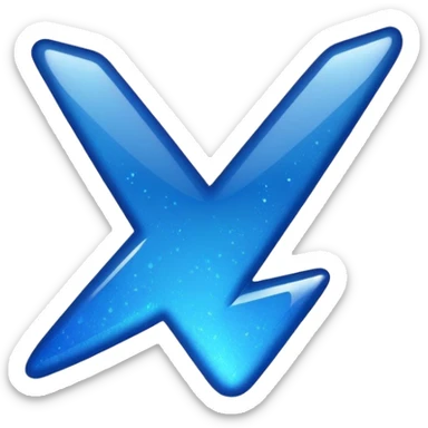 dark blue checkmark with sparkles sticker