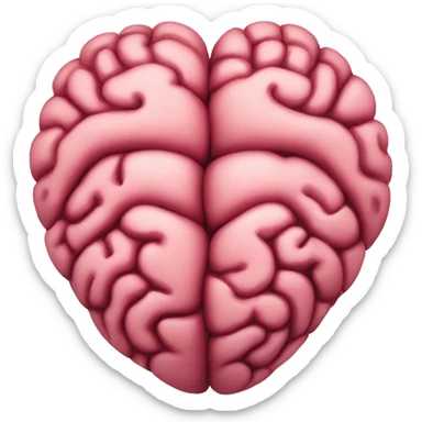 heart and brain logo sticker