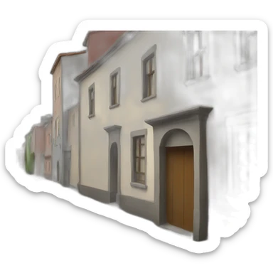 narrow street sticker