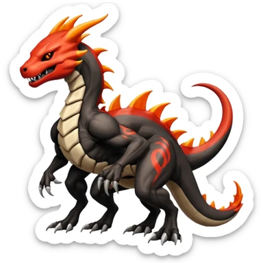  Venom-Marowak-Salandit-hybrid-fantasy-creature (full body) with markings sticker