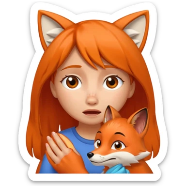 Make Dora and Swiper the fox crying sticker