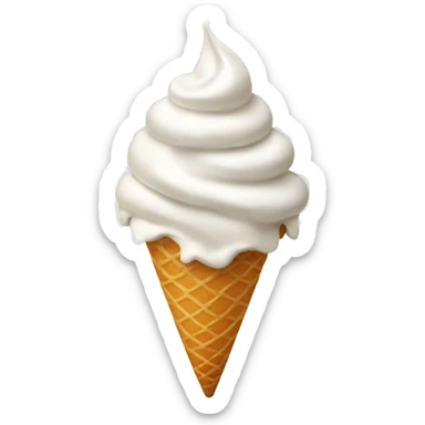 Whip cream sticker