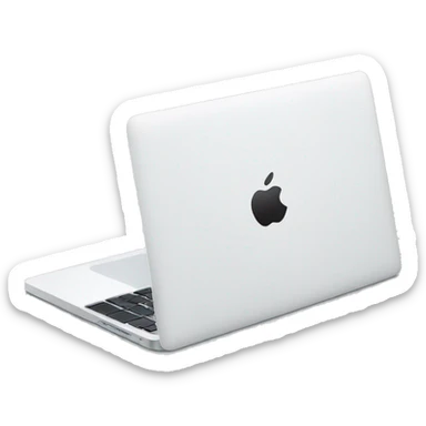 White MacBook  sticker
