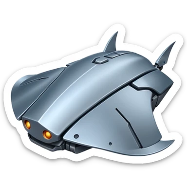 robot stingray with iron skin sticker