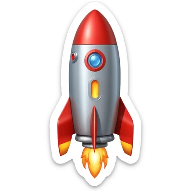 rocket booster sticker