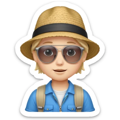 tourist kid cute sticker