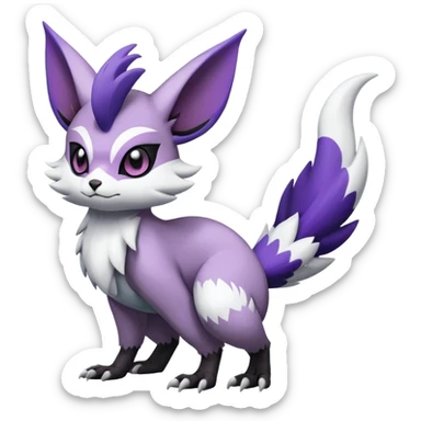 Shiny Furret-Absol-Noibat-Noivern-Hybrid (Full body) sticker