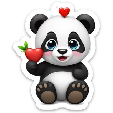 Panda mit Herz  sticker