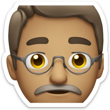 tired person editing sticker