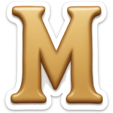 letter m with the letter a in the middle  sticker