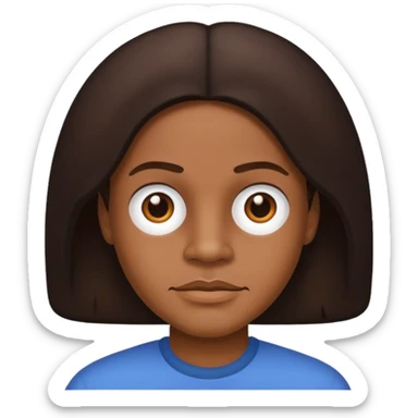 Roger Troutman with dark brown hair sticker