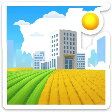 Farm city office sticker