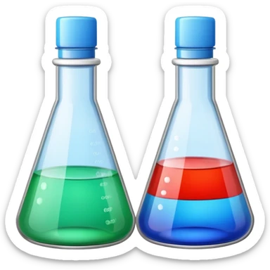 2 Bottles Chemicals for Cleaning sticker