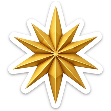 i want a star with only 9 points on it sticker