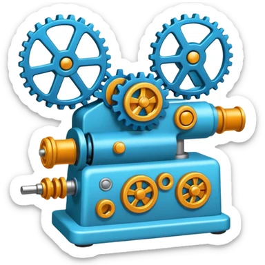 Generate an emoji whish shows Brain Factory Wonder Workshop. Which is in a nice cartoon style sticker