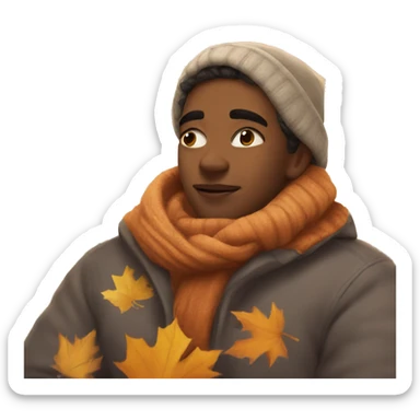 Cozy autumn day  sticker