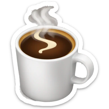 Hot coffee sticker