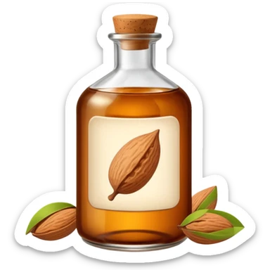 almond extract bottle sticker