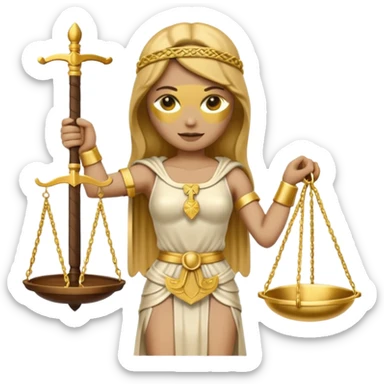 I want you to generate me a set of emojis about law, for example lady justice, a gavel and scales sticker