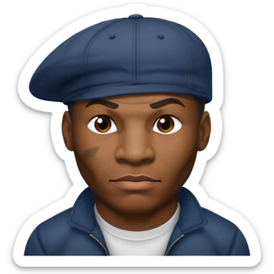 mike tyson with cap sticker