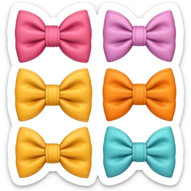 Cozy things with bows sticker