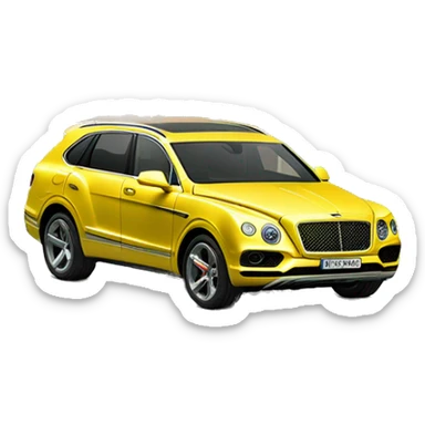 bentayga crashing into lemonade stand sticker
