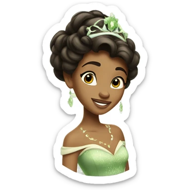 Tiana Disney princess sticker