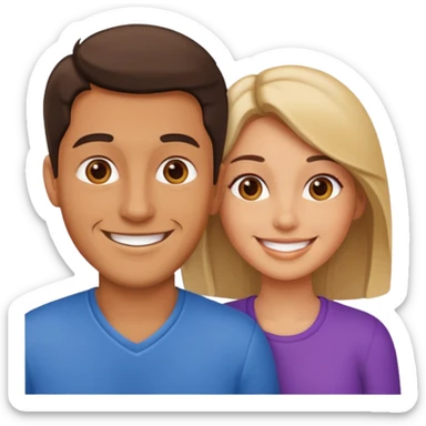 Man lickes Woman  sticker