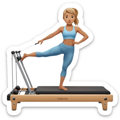 pilates reformer girl sticker