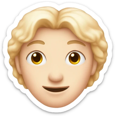 Pale peach heart sticker