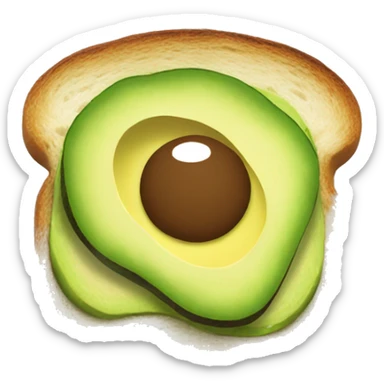 avocado toast  sticker