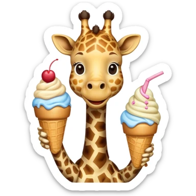 Giraffe with Ice Creams
Giraffe holding double scoop



 sticker