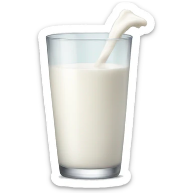 glass milk sticker