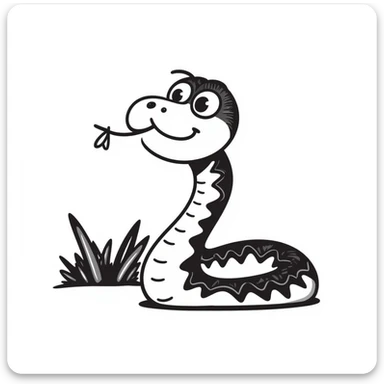 Snake sticker