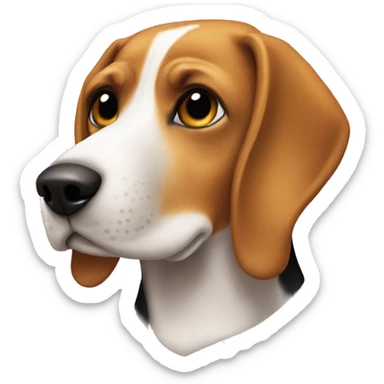 A nice looking beagle  sticker