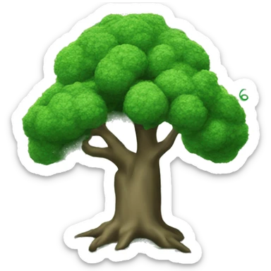 a dollar bill tree sticker