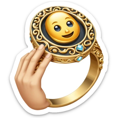 🥵+🤚+💍 sticker