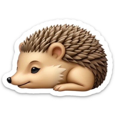 Sleeping Hedgehog sticker