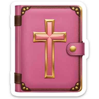 A pink bible sticker