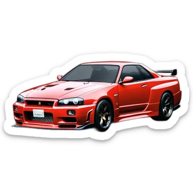 nissan skyline gtr r34 fast and furious 2 sticker